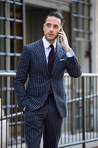 Image result for Bold Pinstripe Suit