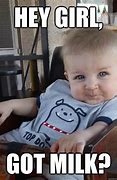 Image result for Funny Baby Memes Milk Woman Red Jacket