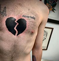 Image result for Broken Heart Tattoos Black Ink