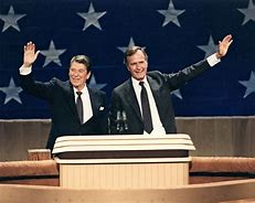 Image result for ronald reagan with George w. Bush