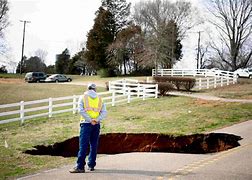 Image result for Sinkhole On Road