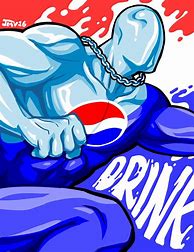 Image result for Cartoon Pepsi Man