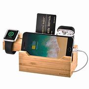 Image result for iPhone AirPod Apple Watch Dock Wooden