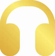 Image result for Gold Headphones PNG