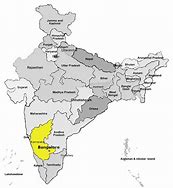 Image result for Bangalore On India Map