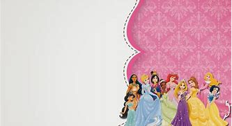 Image result for Disney Princess Invitation Layout