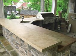 Image result for Outdoor Concrete Countertops