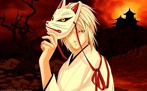 Image result for Anime Boy with Fox Mask