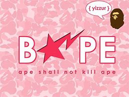Image result for Pink BAPE Logo