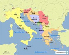 Image result for Show Me a Map of Southern Europe