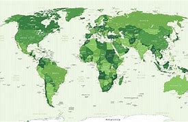 Image result for World Map Simple All Green