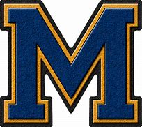 Image result for M Logo Gold and Blue
