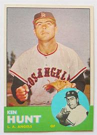 Image result for Ken Hunt Los Angeles Angels Baseball Photo