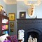 Image result for Black Painted Fireplace