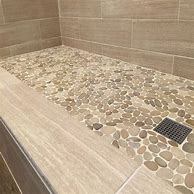 Image result for Tan Pebble Tile Shower Floor