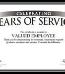 Image result for 1 Year Employment Anniversary Certificate