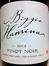 Image result for Biggio Hamina Pinot Noir Caroline Zenith