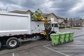 Image result for Garbage Truck Picking Up Trash