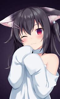 Image result for Cute Anime Girl with Cat Ears