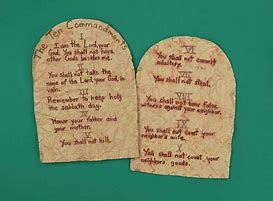 Image result for 10 Commandments Craft Projects