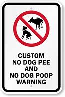 Image result for No Dog Poop Sign