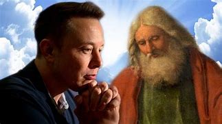 Image result for Pic of Elon Muskportrayed Like God