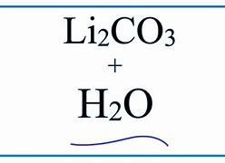 Image result for Lithium Carbonate Equation