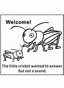 Image result for Very Quiet Cricket Printables