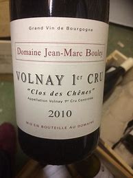 Image result for Jean Marc Thomas Bouley Volnay Clos Chenes