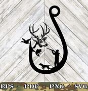 Image result for Deer Head and Hook Decal