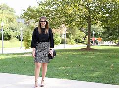 Image result for stripe pencil skirt