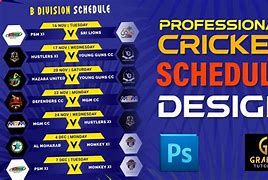 Image result for Cricket Shedule Template