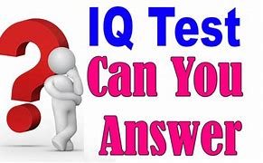 Image result for 5 Question IQ Test