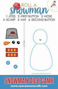 Image result for Snowman Dice Sheets