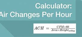 Image result for Air Changes per Hour Calculator