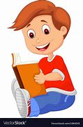 Image result for Boy Reading a Book Cartoon