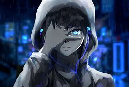 Image result for Anime Boy Blue Backround