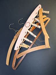 Image result for Vintage Wooden Coat Hangers