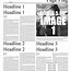 Image result for Front Page Newspaper Layout Template