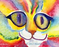 Image result for Psychedelic Trippy Art Cat