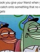 Image result for All Spongebob Fish with Cup Meme