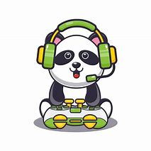 Image result for Panda Gaming Cartoon