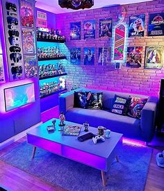 1,202 Likes, 12 Comments - Gamer (GTS) ❄️🎮 (@gaming_tech_spot) on Instagram: “🌀 Awesome Gaming R… | Video game room design, Computer gaming room, Game room design