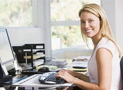 Image result for Free Picture of Woman On Computer