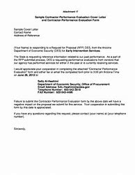 Image result for Cover Letter for Past Performance Section of Contract