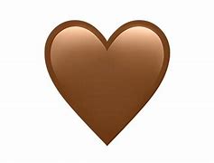 Image result for Heart Emoji iPhone Brown