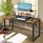 Image result for Computer Desk with Monitor