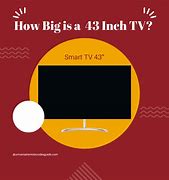 Image result for How Big Is a 43 Inch TV