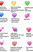 Image result for Different Coloured Heart Emoji Meanings
