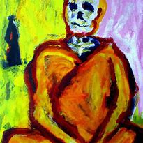 Image result for Meditating Monk Skeleton